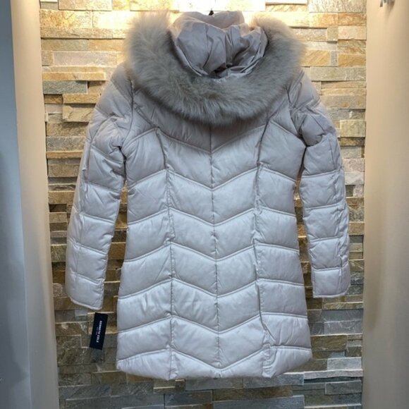 KENNETH COLE NEW YORK Faux Fur Trim Puffer Jacket - Picture 5 of 7